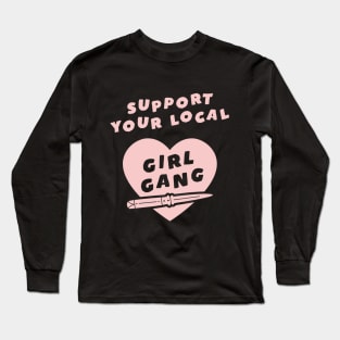 Girl Gang Pink Long Sleeve T-Shirt